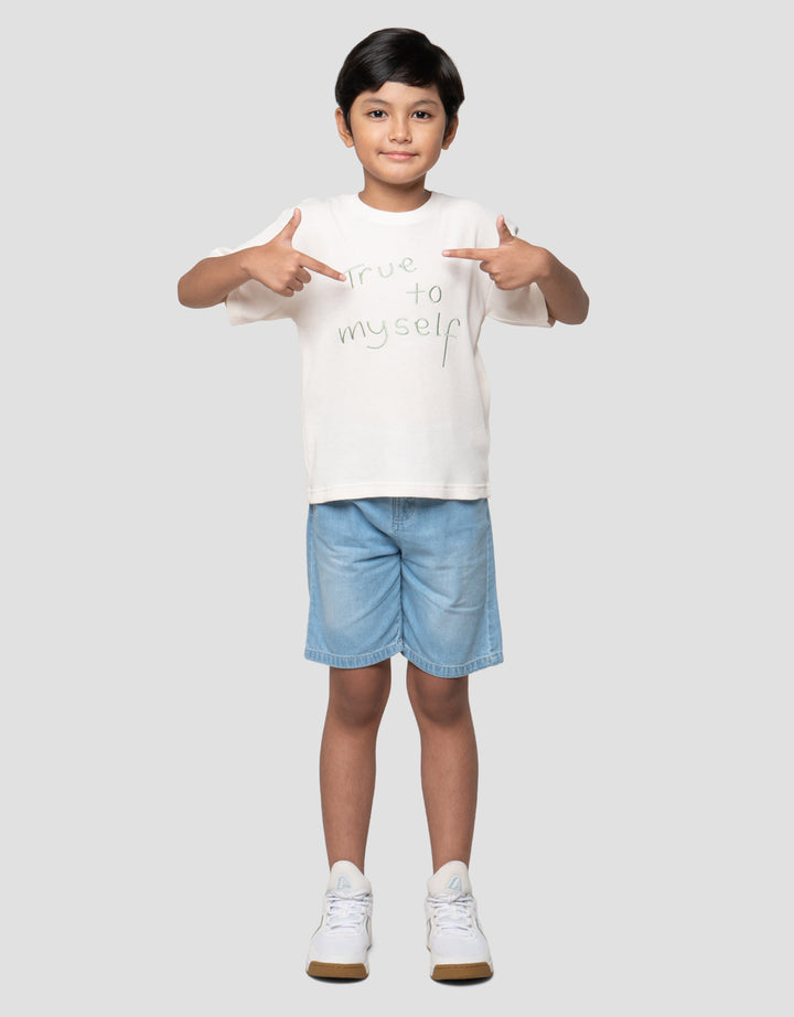 Little M Ov Tex True To My Self Kaos Anak Laki-laki