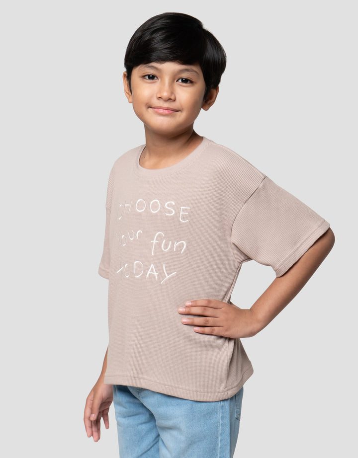 Little M Ov Tex Choose Your Fun Today Kaos Anak Laki-laki