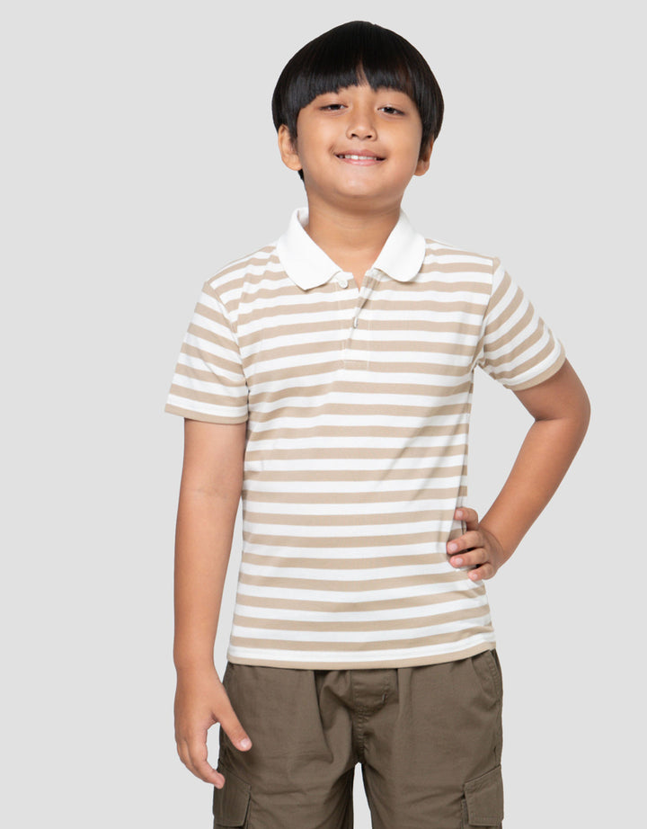 Little M Krah Salur Lacos Pique Kaos Lengan Pendek Anak Laki-Laki