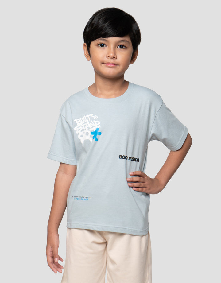 Little M Ov Tr Blkg Built Stand Kaos Anak Laki-laki
