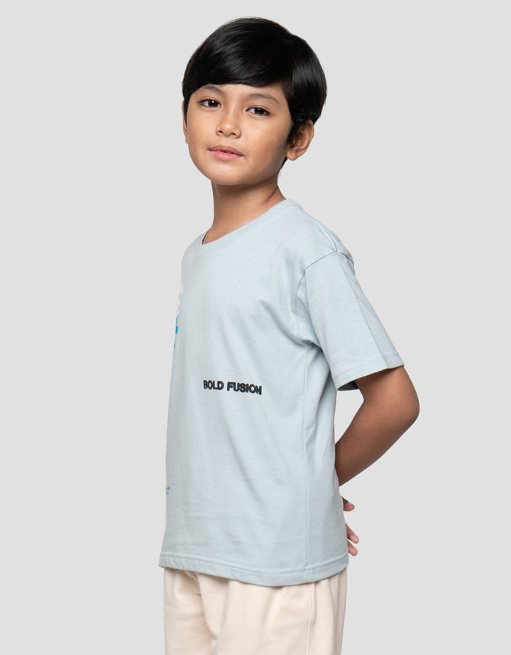 Little M Ov Tr Blkg Built Stand Kaos Anak Laki-laki