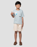 Little M Ov Tr Blkg Built Stand Kaos Anak Laki-laki