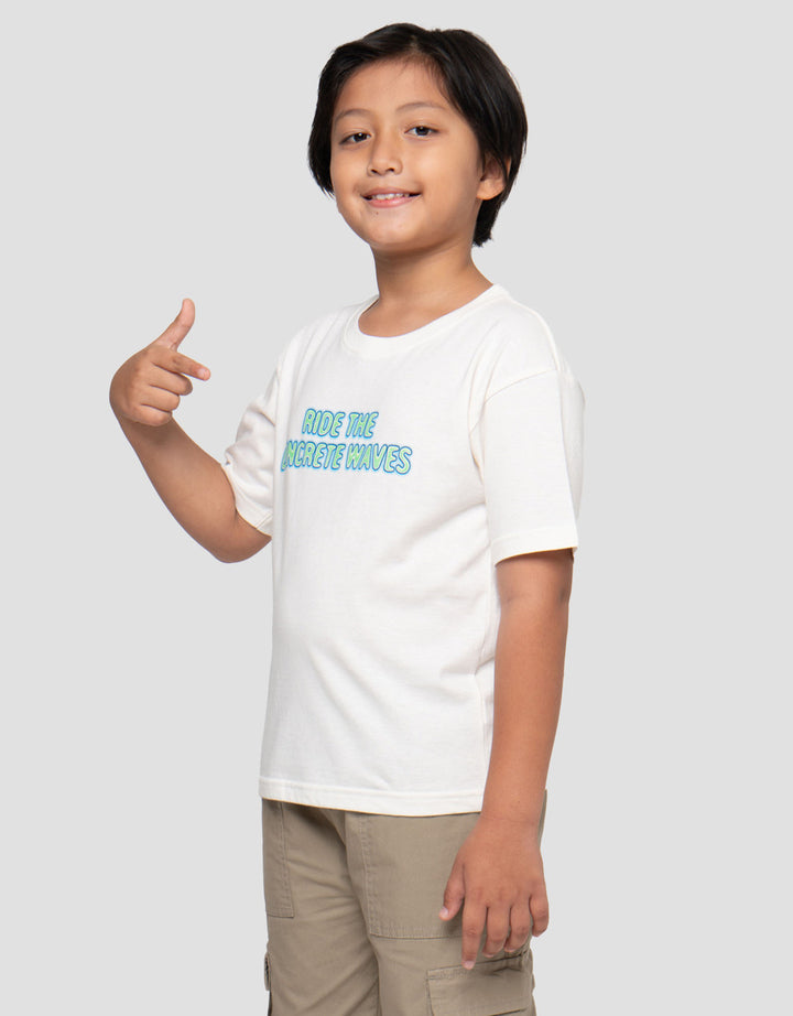 Little M Ride Waves Kaos Oversize Anak Laki-laki