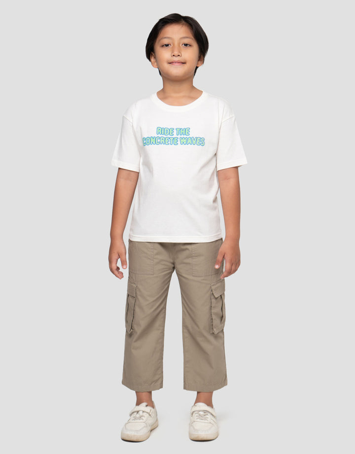 Little M Ride Waves Kaos Oversize Anak Laki-laki