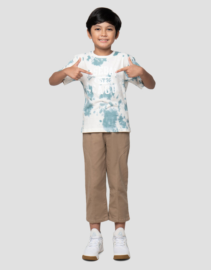 Little M Ov Tie Dye Baseball Kaos Anak Laki-laki