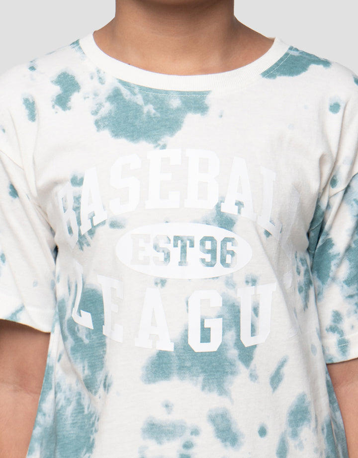 Little M Ov Tie Dye Baseball Kaos Anak Laki-laki