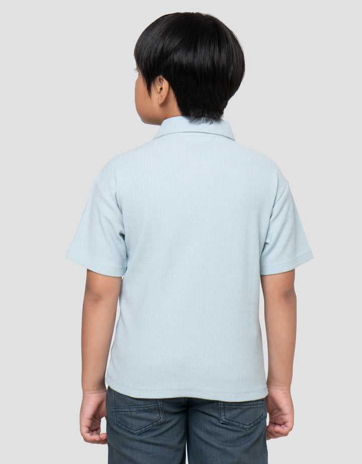 Little M Krah OV Text Kaos Kerah Anak Laki-laki