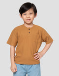 Little M Henley Ktg Texture Kaos Anak Laki-laki