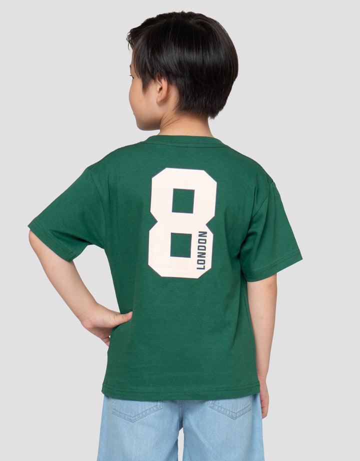 Little M London Print Kaos Oversize Anak Laki-laki