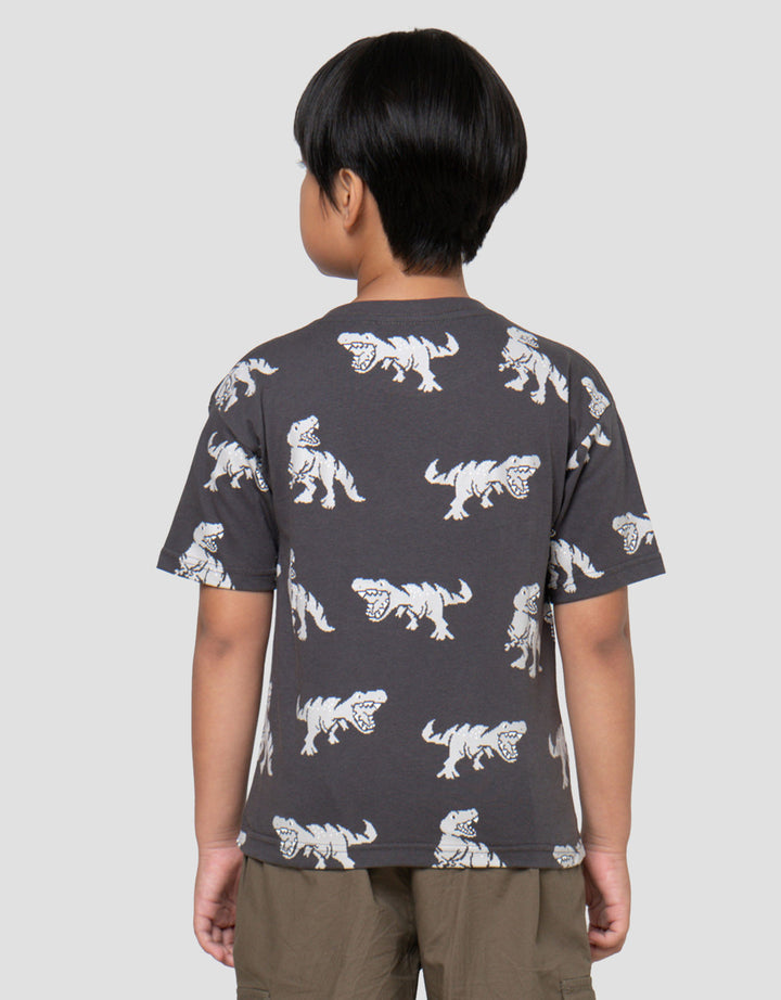 Little M OV Dino Angry Kaos Anak Laki-laki