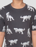 Little M OV Dino Angry Kaos Anak Laki-laki
