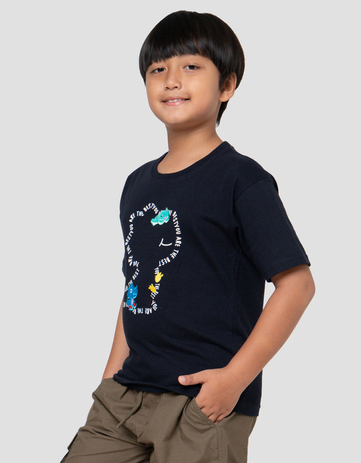 Little M Best Dino Kaos Anak Laki-laki