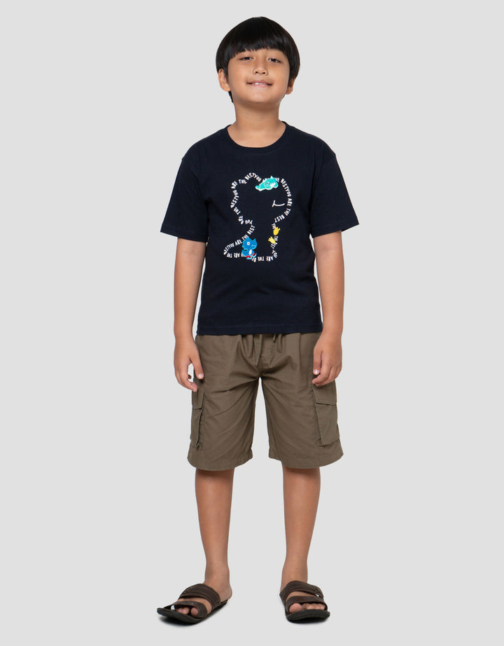 Little M Best Dino Kaos Anak Laki-laki