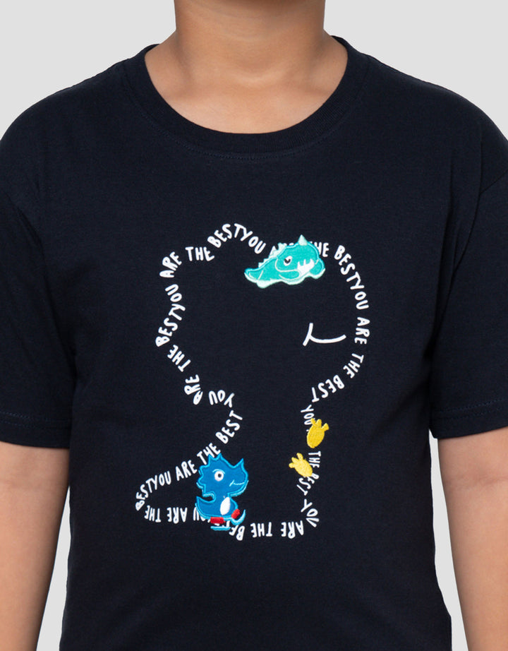 Little M Best Dino Kaos Anak Laki-laki