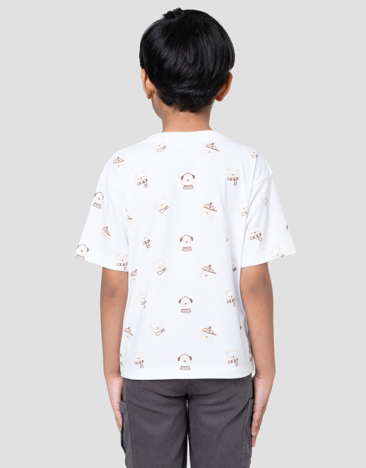 Little M Full Print Bear Kaos Anak Laki-laki