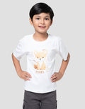 Little M Terry Foxes Kaos Oversize Anak Laki-laki