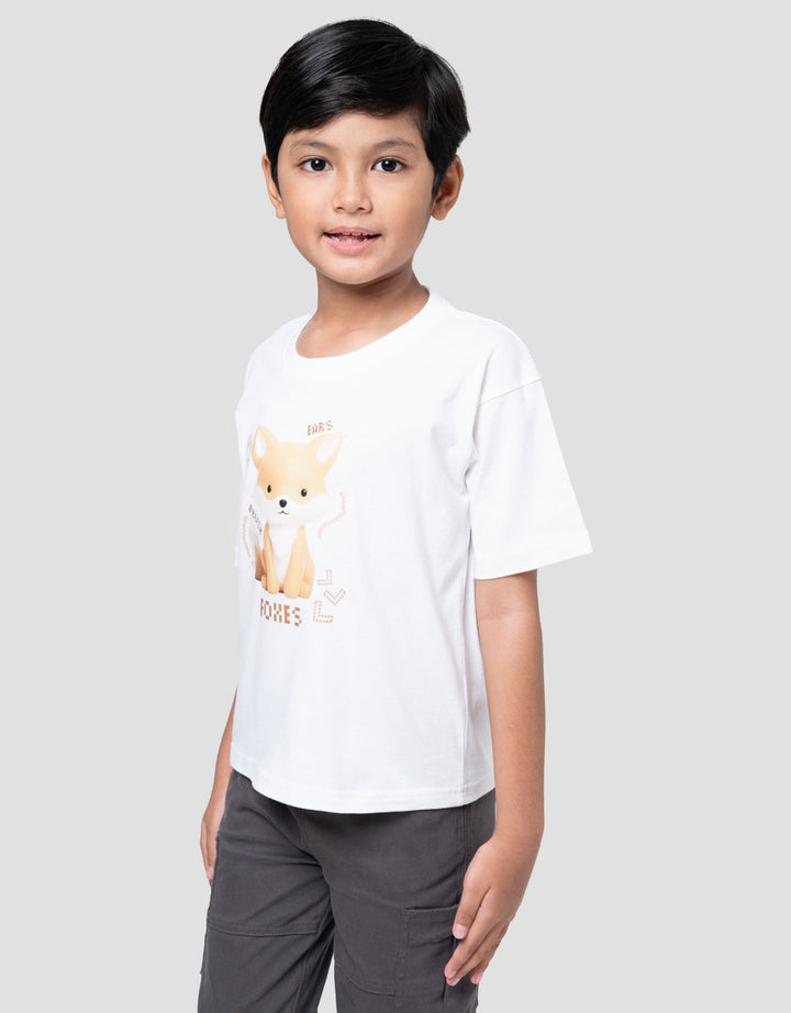 Little M Terry Foxes Kaos Oversize Anak Laki-laki