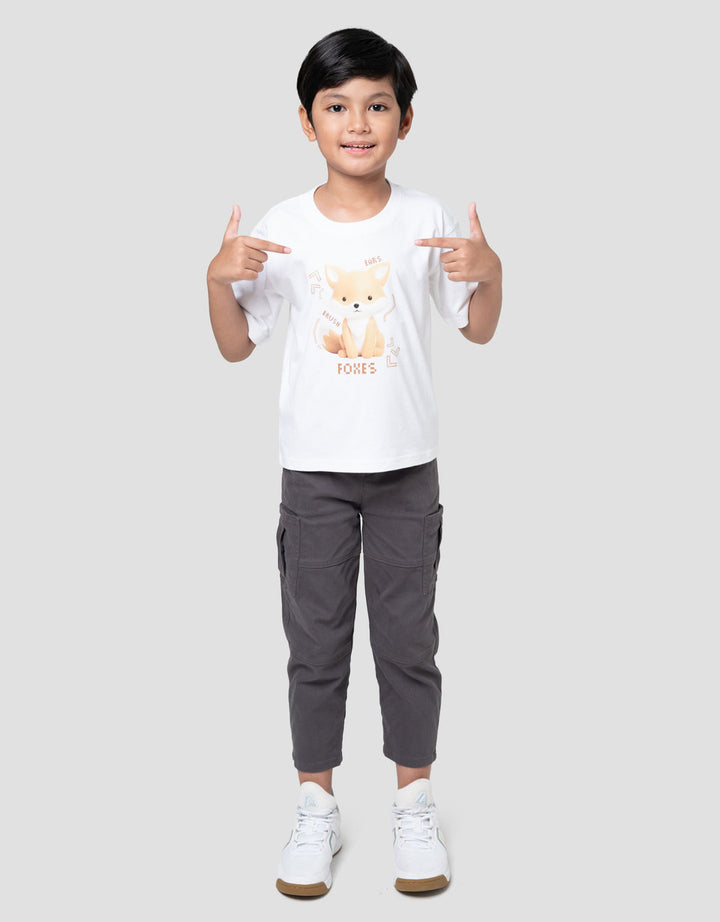 Little M Terry Foxes Kaos Oversize Anak Laki-laki
