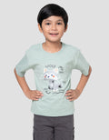 Little M Terry Wolf Kaos Oversize Anak Laki-laki