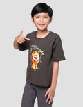 Little M Terry Lion Kaos Oversize Anak Laki-laki