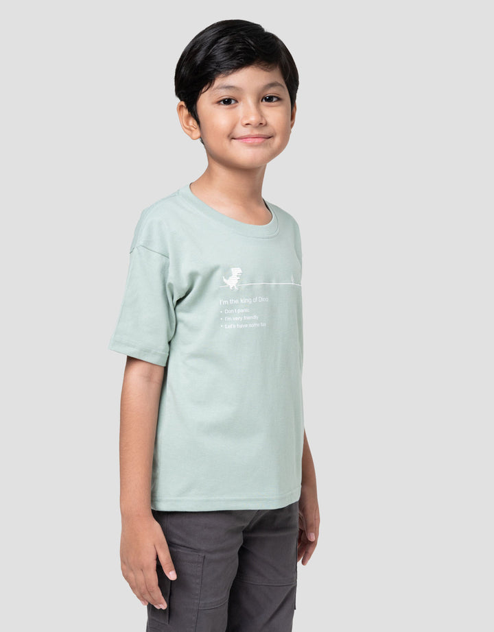 Little M Bdr King Of Dino Kaos Anak Laki-laki