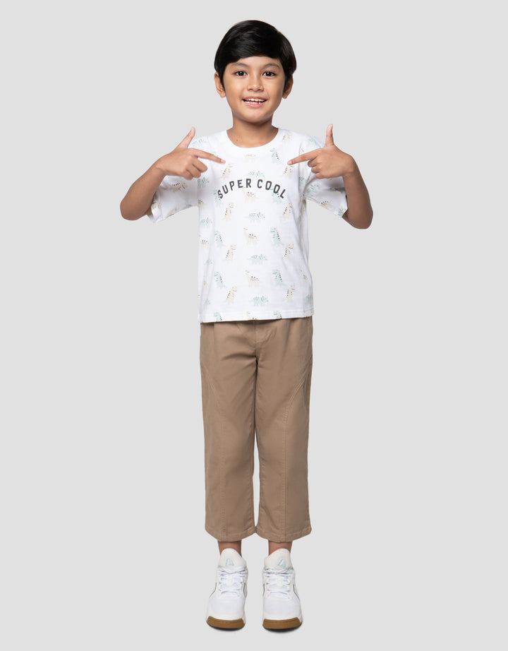 Little M Fprint Super Cool Dino Kaos Anak Laki-laki