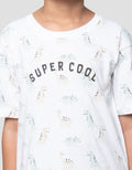 Little M Fprint Super Cool Dino Kaos Anak Laki-laki