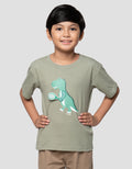 Little M Dino Badminton Apl Kaos Anak Laki-laki