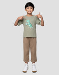 Little M Dino Badminton Apl Kaos Anak Laki-laki