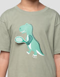 Little M Dino Badminton Apl Kaos Anak Laki-laki