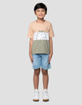 Little M Cut Sewn Dino Kaos Anak Laki-laki