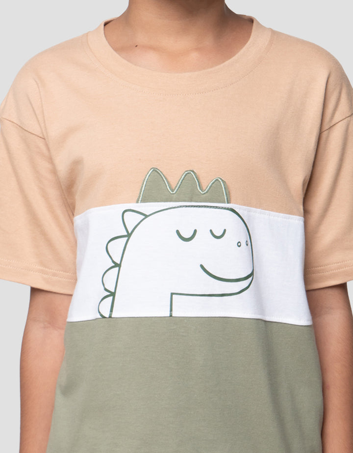 Little M Cut Sewn Dino Kaos Anak Laki-laki