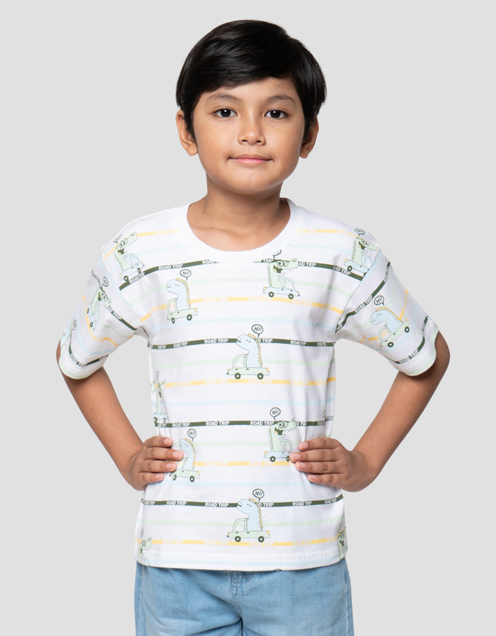 Little M Print Road Trip Kaos Anak Laki-laki