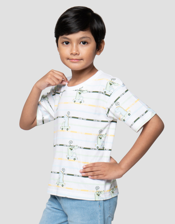 Little M Print Road Trip Kaos Anak Laki-laki
