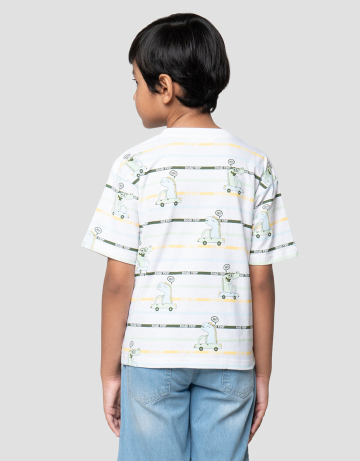 Little M Print Road Trip Kaos Anak Laki-laki