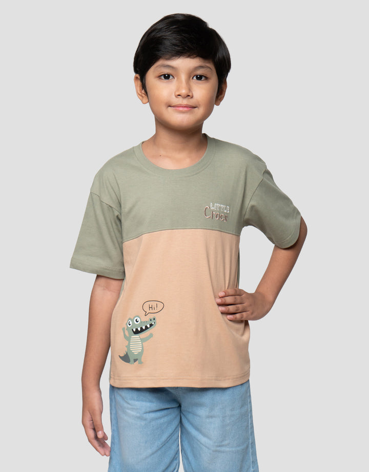 Little M Cut Sewn Little Crocs Kaos Anak Laki-laki