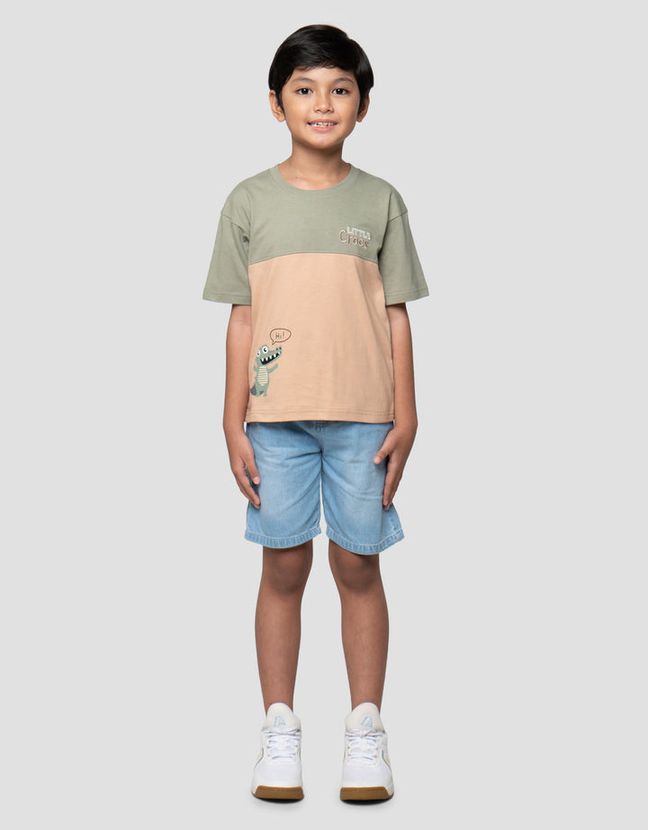 Little M Cut Sewn Little Crocs Kaos Anak Laki-laki