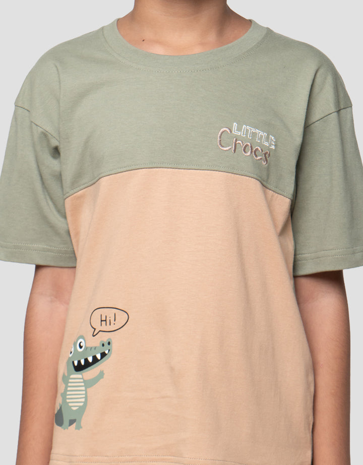 Little M Cut Sewn Little Crocs Kaos Anak Laki-laki