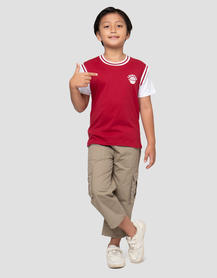 Little M Kom Rib Number Kaos Anak Laki-laki