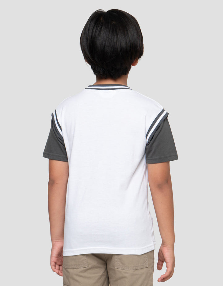 Little M Kom Rib Number Kaos Anak Laki-laki