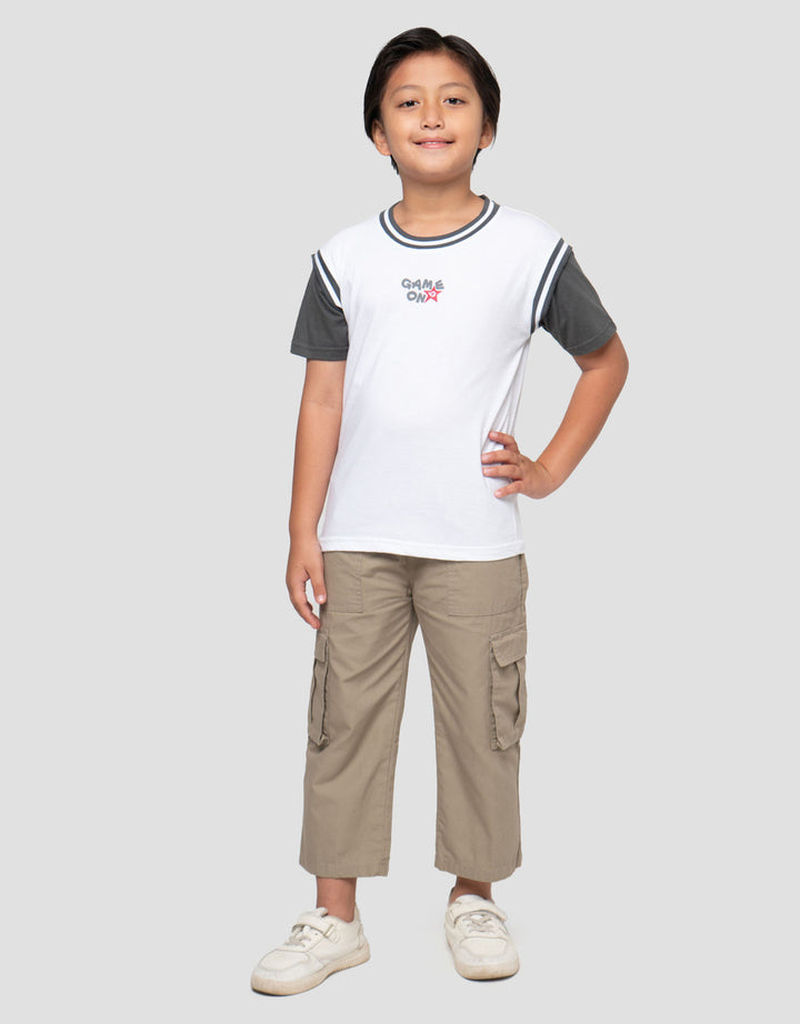 Little M Kom Rib Number Kaos Anak Laki-laki