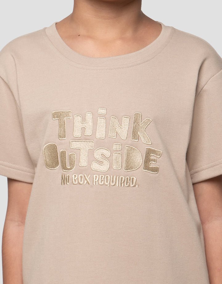 Little M Terry Bdr Think Outsite Kaos Anak Laki-laki