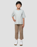 Little M Neck V Kaos Oversize Anak Laki-laki