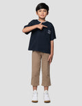 Little M Leher V Kaos Oversize Anak Laki-laki