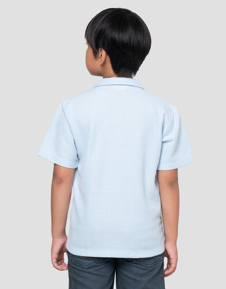 Little M Krah Texture Kaos Lengan Pendek Anak Laki-Laki