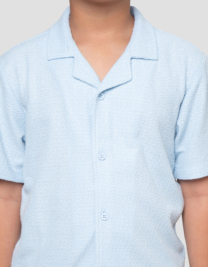 Little M Krah Texture Kaos Lengan Pendek Anak Laki-Laki