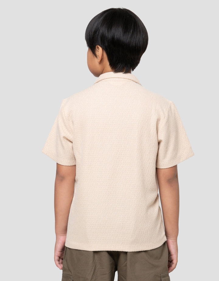 Little M Krah Texture Kaos Lengan Pendek Anak Laki-Laki