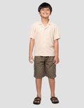 Little M Krah Texture Kaos Lengan Pendek Anak Laki-Laki