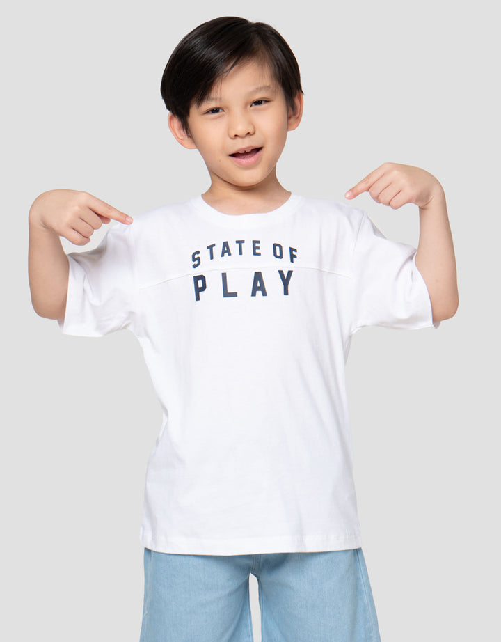 Little M State If Play Print Kaos Anak Laki-laki