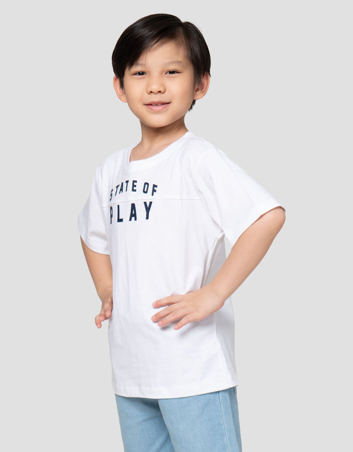 Little M State If Play Print Kaos Anak Laki-laki